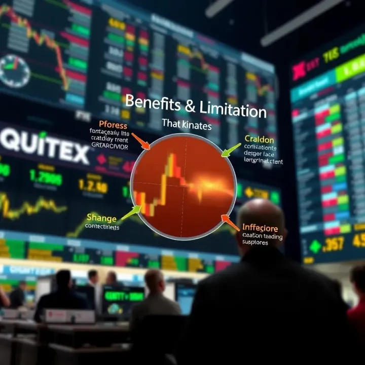 Diagram illustrating the advantages and challenges of using Quotex trading signals in a market setting