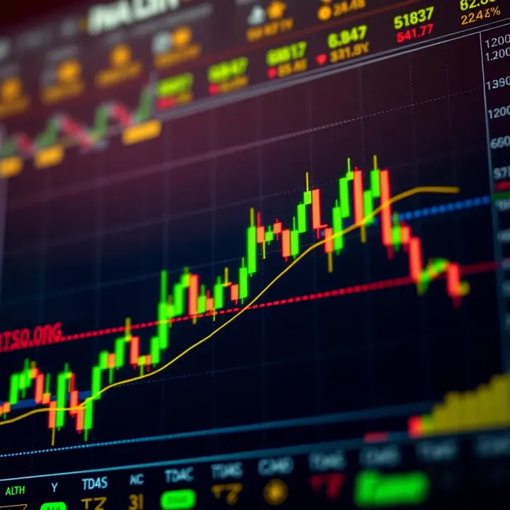Technical Analysis of Storj Cryptocurrency Market Technical analysis chart with candlesticks and indicators for Storj cryptocurrency