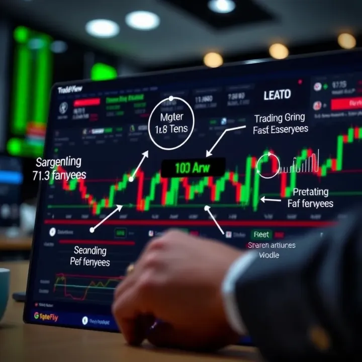 Trading Tools and Features of Trade View for Strategy Enhancement Graphical representation of trading tools and features available on Trade View for enhancing trading strategies