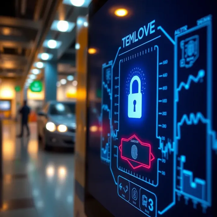 Security Features in Trading Applications Secure login screen with biometric authentication for a trading application