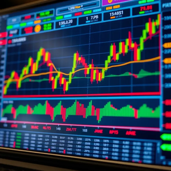 Interactive TradingView chart displaying technical indicators and price movements for Pakistani market assets