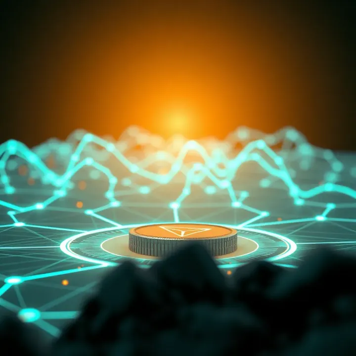 Visualization of TRON blockchain ecosystem showing its role within the cryptocurrency market including regulatory and global factors