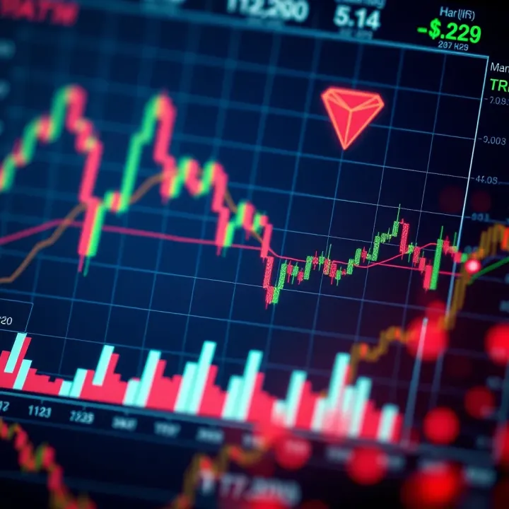 Technical and Market Factors Affecting TRX Price Chart illustrating technical indicators and market factors influencing TRX price predictions for investors