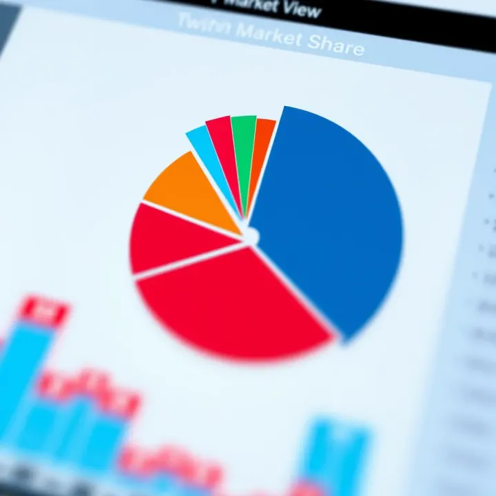 Pie Chart Showing Market Share of Top Pakistani Tech Firms Pie chart representing market share distribution among leading Pakistani technology companies