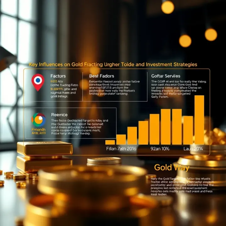 Key Influences on Gold Value and Investment Strategies Infographic showing key factors affecting gold value and practical investment tips for Pakistani investors