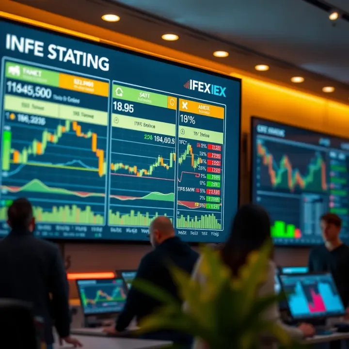 Illustration showing financial services and investment options available through IFEX Capital
