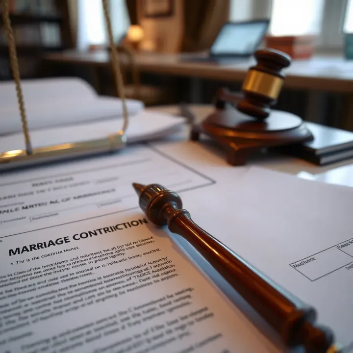 Legal documents and marriage contract representing formal marriage registration in Pakistan