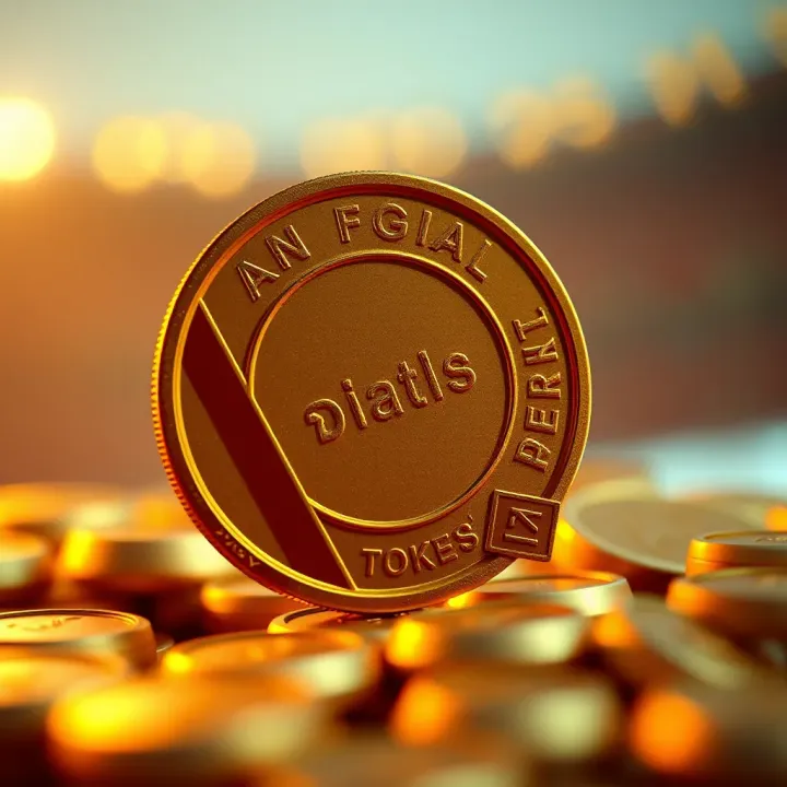 Digital tokens symbolizing fan engagement with sports teams