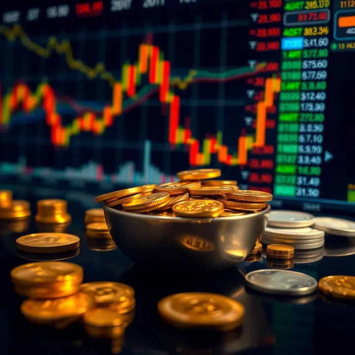 Effective Strategies for Buying and Selling Gold Confidently Visual representation of buying and selling gold with market indicators and currency elements