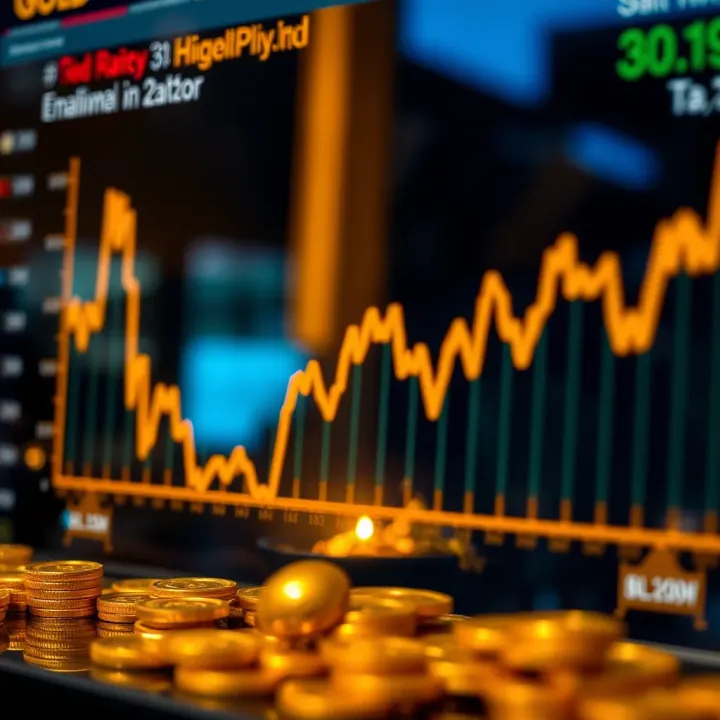 Graph illustrating gold price fluctuations and factors influencing market rates in Pakistan