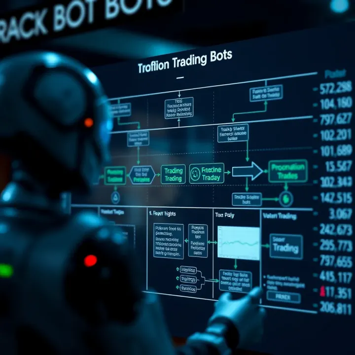 Mechanism of Trading Bots and Automated Trade Execution Flowchart showing how trading bots operate and execute trades automatically