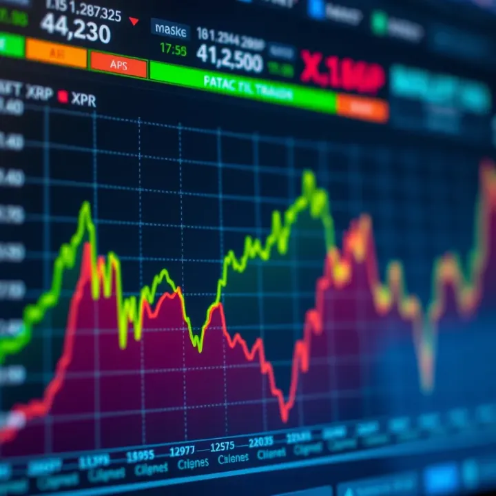 Expert Predictions and Risk Factors Influencing XRP Price Graph depicting expert forecasts and potential risks affecting XRP value